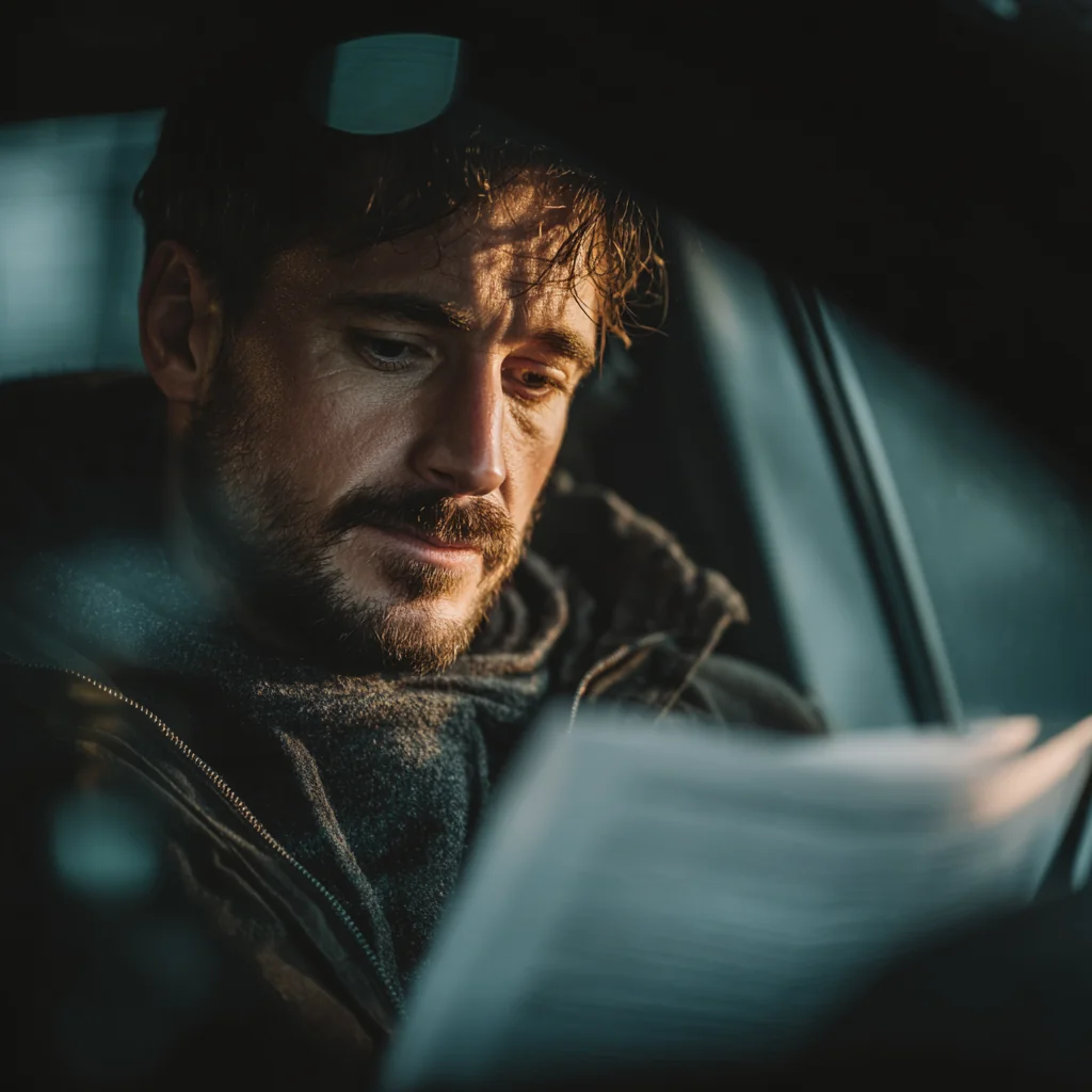 Русскоязычная семья с машиной на фоне американского пейзажа